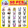 Mistree Aufkleber Panda Kinder, Bastelset Panda Niedlich, 5 CM