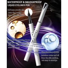 Purple Matte Liquid Eyeliner Waterline Eye liner Pen delineador de ojos de Colores 24H Long Lasting Pigmented Waterproof Smudge-proof Eyeliner Pencil Thanksgiving Christmas Makeup Gift for Women Girls