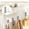 VOSEPO Folding Wall Hook, 4Pcs Foldable Coat Hooks Mounted, Heavy