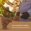 MiOYOOW Axe Sheath Leather Axe Cover Protective Case for Outdoor