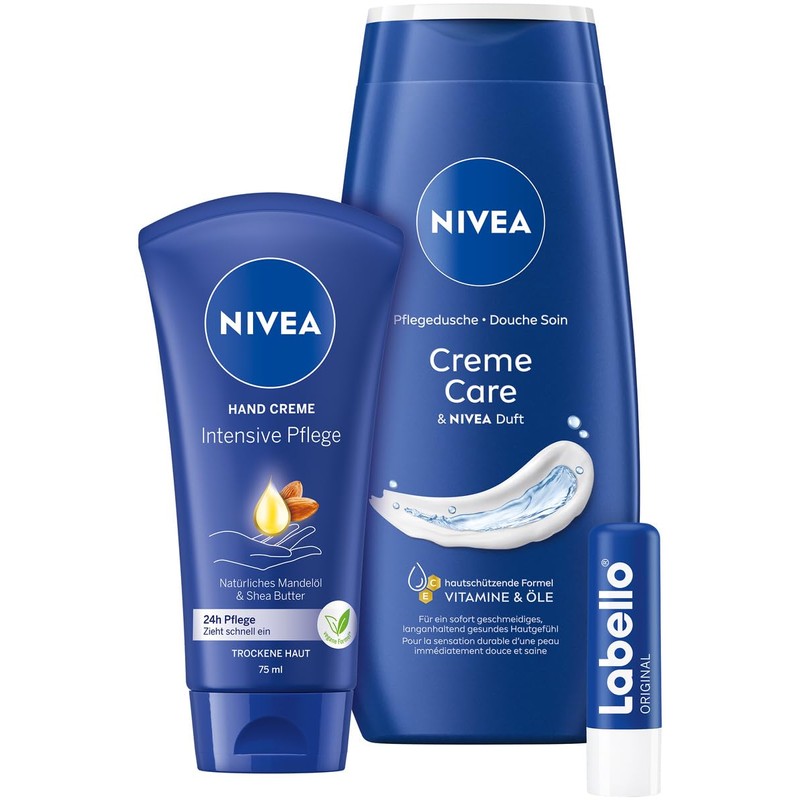 NIVEA Perfect Day Geschenkset, Pflegeset mit feuchtigkeitsspendenden Pflegeprodukten, Geschenkbox mit