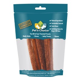 Pet's Choice Dog Treats, Elk Jerky, All Natural, 6 Count, Brown (0001-6PK)