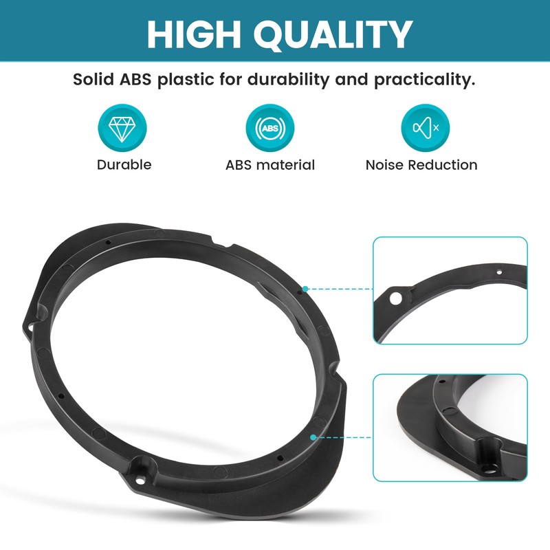 NuIth 5"x7" / 6”x8” to 6.5” Door Speaker Spacer Bracket