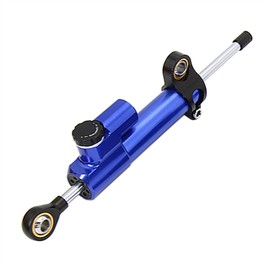 FNDWJ Stabilizer Linear Dampers Mounting Support For Yamaha FZ1 FAZER Motorcycle CNC Aluminum Steering Damper Bracket Set(C Blue)