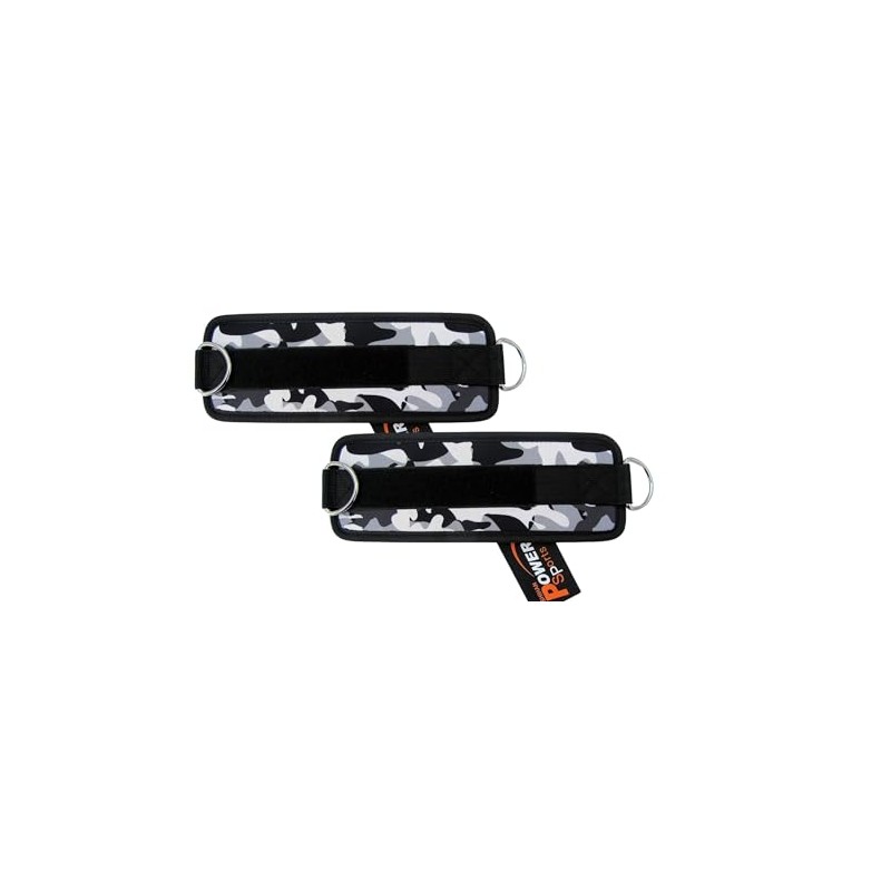 Gym Ankle Straps CAMO 1 Pair Cable Machine Attachment Enhance