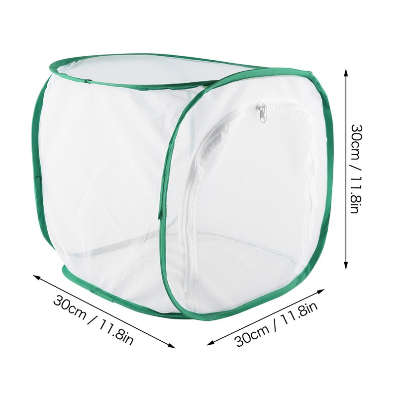 Large Foldable Portable Durable Ventilated Butterfly House Breeding Cage （S）