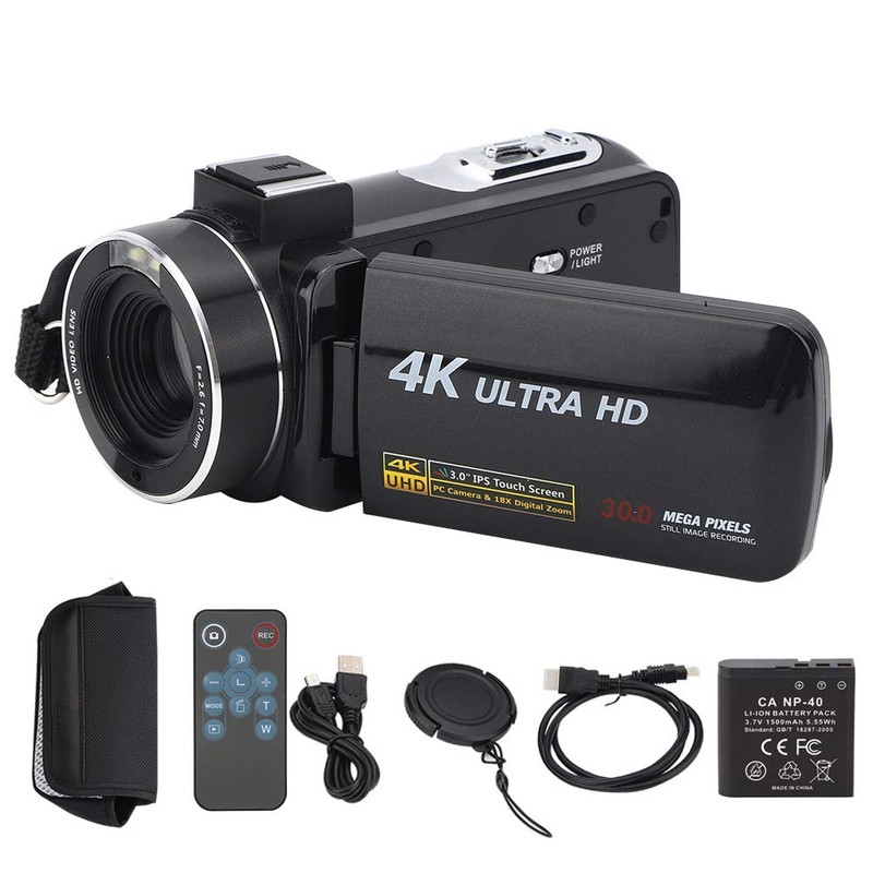 Camcorder 4K 4K Anti Shake High Definition Digital Video 18x