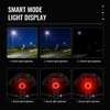 Smart Bike Tail Light Auto On/Off Rechargeable Ultra Bright IPX6