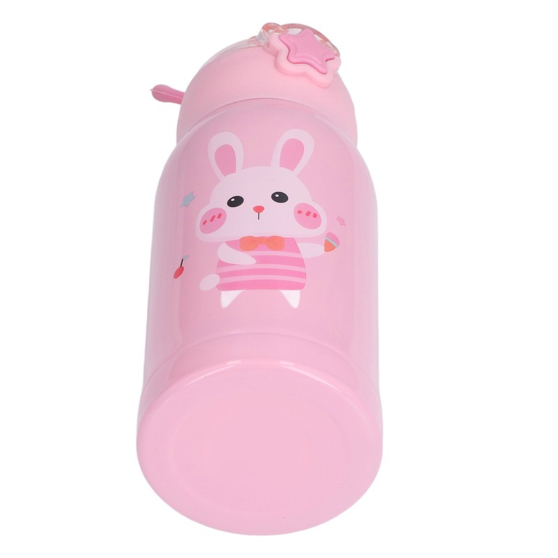 500ml Kids Stainless Steel Straw Thermal Insulation Cup Temperature Display