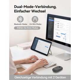 TECKNET Wireless Bluetooth Mouse Grey