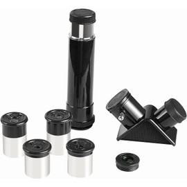 Solomark 0.965 Telescope Accessory Kit - Comes with Four Eyepieces (4mm/6mm/12.5mm/20mm), One Diagonal, 3X Barlow Lens