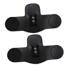 Sosoport 2pcs Stethoscope Tape Holder with Sturdy Clip and Secure Diaphragm Pocket PU Leather Protector for Doctors and Nurses Portable Waist Bag for Medical Scrubs