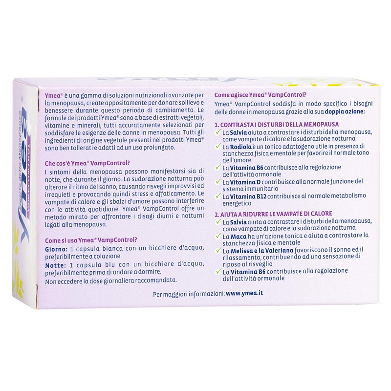 Ymea Vamp Control - Integratore Alimentare Esperto della Menopausa che