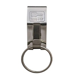 Lucky Line Belt Key Clip Secure A Key Slip On (40501), Nickel
