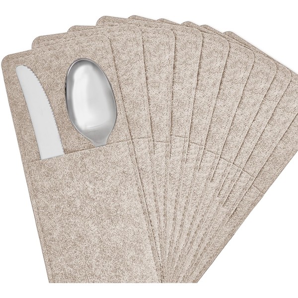 Miqio ® - Design Felt Cutlery Bags, Washable, Set of