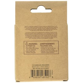 Papyrus Eco-Friendly Birthday Candles, Black & White with Patterns (12-Count)