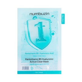 Numbers In Dr. Jartreal Barrier Collagen Pantothenic Acid Glutathione Cica Moisture Whitening Soothing Mask Pack - Numbers In No. 1 Hyaluronic Pantothenic Acid Pack 1 sheet / 넘버즈인닥터자르트리얼베리어 콜라겐 판토텐산 글루타치온 시카 수분 미백 진정 마스크팩 - 넘버즈인 1번 히알루로닉 판토텐산팩 1매