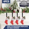 4Pcs Garland Hangers for Mantle Vertical Fireplace Adjustable Garland Hanger