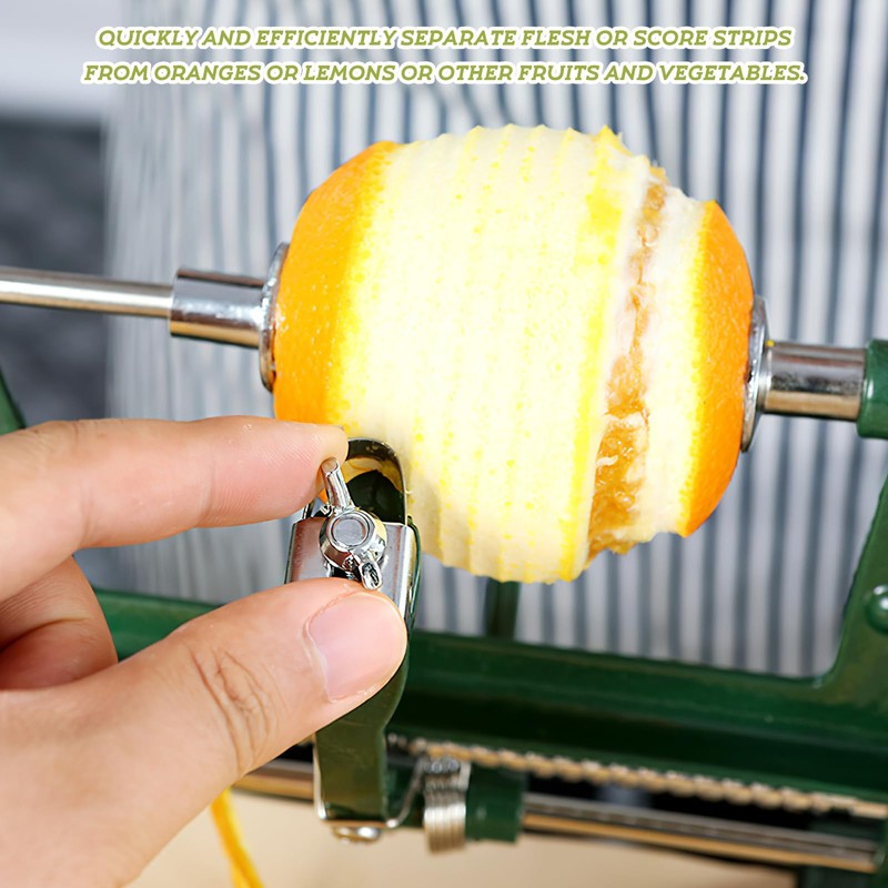 Beavorty Hand Crank Fruit Peeler Machine Rotary Orange Peeler Hand