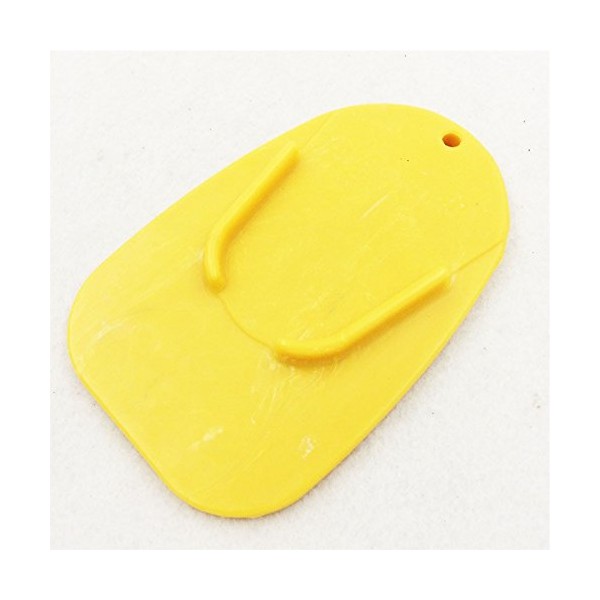 SEMT-Yellow kickstand plate pad Universal Compatible With, Suzuki, Kawasaki,Ducati