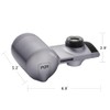 PUR PFM450S - FM, acero inoxidable, diseño horizontal, Gris metálico,