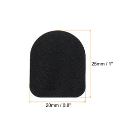MECCANIXITY Gloves Sticker Ultra High Sensitivity Flexible Carbon Fiber Ultra Thin Stickers Black for Gloves, Pack of 20
