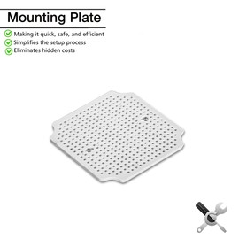 QILIPSU Outdoor Junction Box, IP67 Waterproof ABS Plastic Electrical Box, Grey Cover 125x125x75mm Project Box Weatherproof Enclosure (4.9"x4.9"x3")