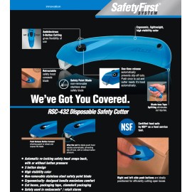 PACIFIC HANDY CUTTER Restaurant Safety Knife RSC-432 Easy Cut Boxes