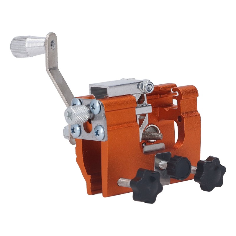 Portable Crank Chainsaw Sharpening Jig Stainless Steel Chainsaw Tooth Blade