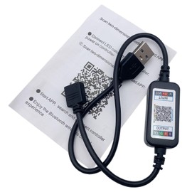 Smart 5V USB Bluetooth Controller 4-Pin 5050 2835 RGB LED Strip Light 4 Pin Plug Phone App Control Band TV Backlight Decor (USB 5V)