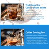 Coffee Cooling Tool with Reusable Metal Ice Sphere Stainless Steel