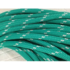 Yacht Braid Premium Polyester Rope 7/16 inch, Teal (100)