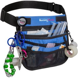 Nursingtools Kangapak Nurse Fanny Pack Multi Compartment Waist Organizer Tool Bag for Students, Practitioners & Medical Professionals (Ocean Blue)