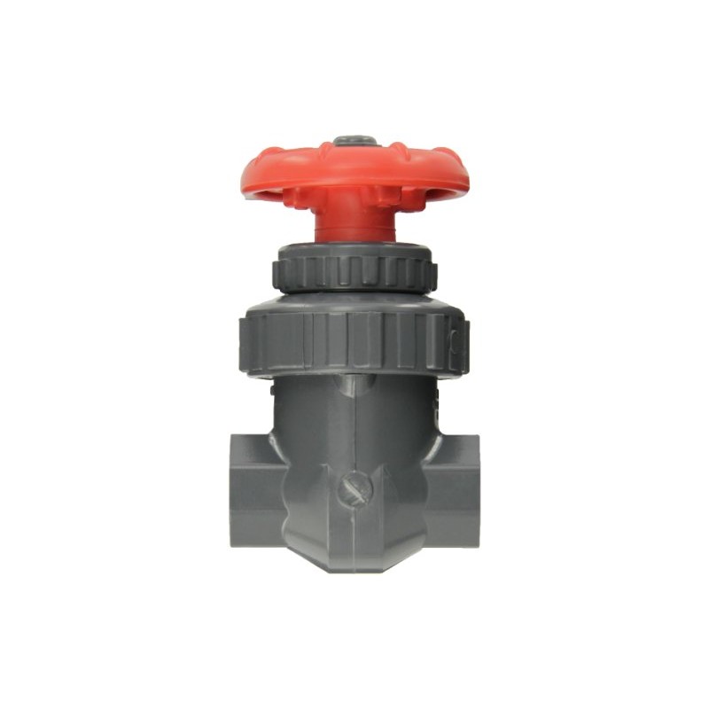 Spears PVC Gate Valve, Non-Rising Stem, Buna-N O-Ring, 2" Socket