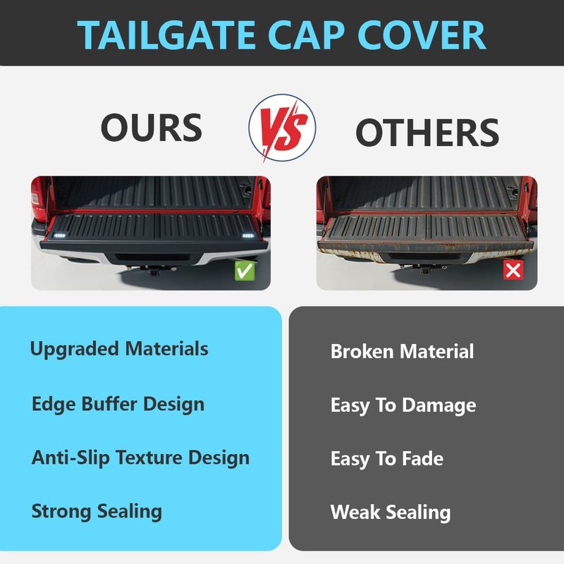 Front Header Deck Rail Truck Bed Accessory Cap Cover Compatible