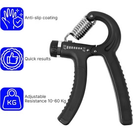 PARACASA Carpal Expander PARACASA Spring Hand Grip Strength Trainer Resistance 22-132 Lbs