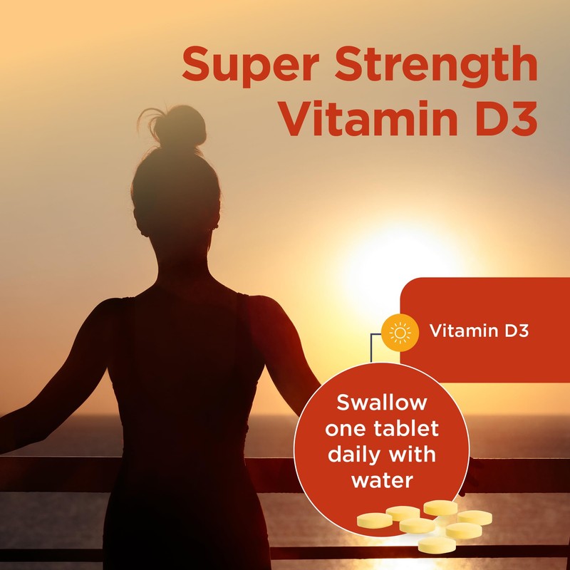 Healthspan Super Strength Vitamin D3 | Immune Health | Bone,
