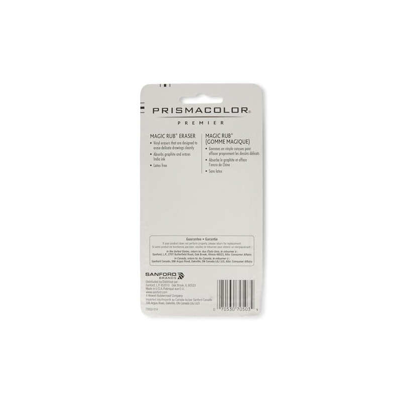 Prismacolor Premier Magic Rub Vinyl Erasers, 3-Count