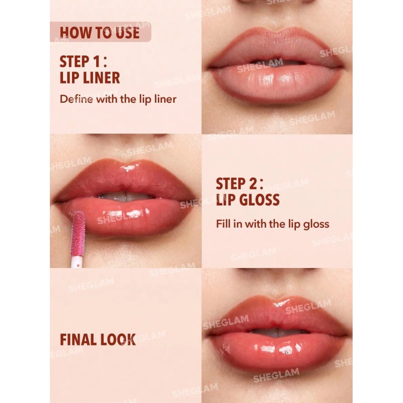 Sheglam Lip Rules Lápiz Y Gloss Labial - Golden Rule