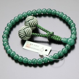 念珠 Dot Quartz Mala Women's Approximately/7 Mil Pipal Jade « 2 Colors 梵天 Tufted ≫【 略式 Mala Fighters 念珠 Kyoto India jade jade aventurine green Funeral Wake 102070146] [Mala Bag Gift]