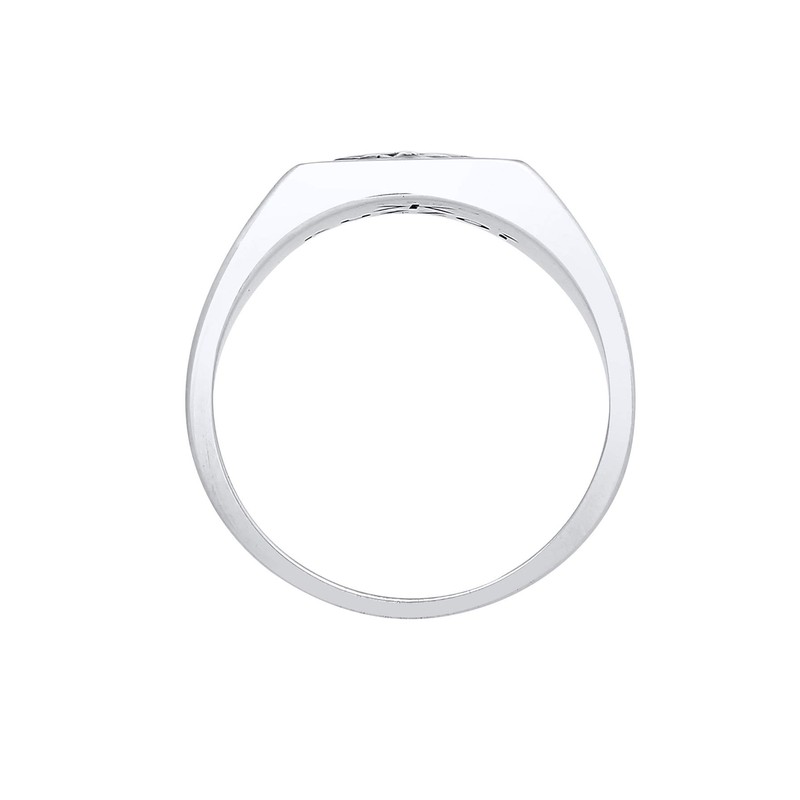 Kuzzoi 0601112320 Men's Signet Ring, Solid 11 mm Wide in