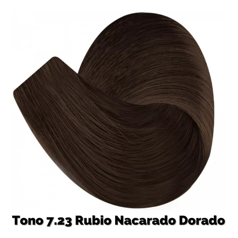 Color Tech Tinte Tono 7.23 Rubio Nacarado Dorado Tubo 90g