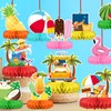 Beach Party Decorations Kit - Beach Themed Honeycomb Centerpieces and