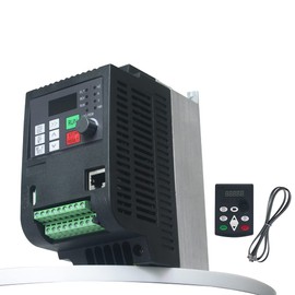 CNweiken Variable Frequency Drive VFD,220V/0.75KW/1.5KW/2.2KW/4KW/5.5KW/7.5KW VFD Inverter Frequency Converter with Brake for Spindle Motor Speed regulation (1 phase INPUT and 3 phase OUTPUT) (0.75KW)