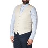Perry Ellis Big & Tall Suit Vest Men's Tall, Natural