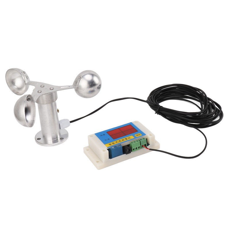 Wind Speed Alarm Device 3 Fan Blades Tower Crane Anemometer