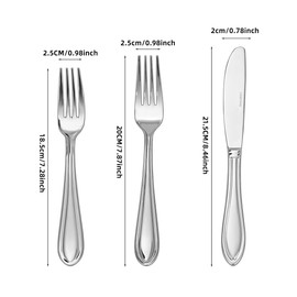 LIDEYING Gleam Silverware Set, Cutlery Set with Spoons and Forks, 18/0 Stainless Steel Utensils, Dishwasher Safe, Modern Tableware for Home & Kitchen Dining (30 pieces for 6)