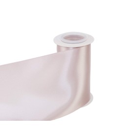 ITIsparkle 100mm Width (4") Double Faced Satin 4.5 Meters (Full Reel) Premium Quality Ribbon Ideal for Crafts/Gift Wrapping/Floristry - Vanilla