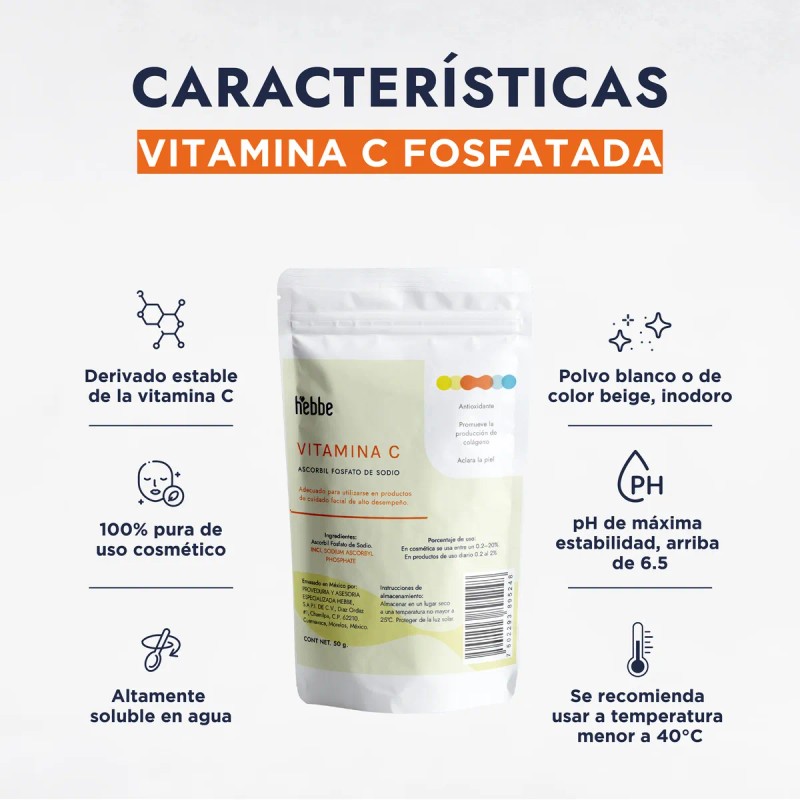 Sérum vitamina C fosfatada 50 g con ascorbil fosfato, controla