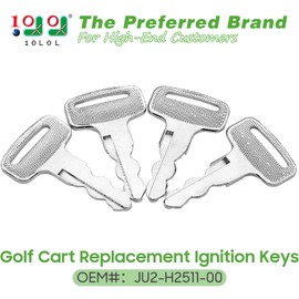 10L0L 10pcs Ignition Keys for Yamaha G14 G16 G19 G20 G21 G29 Drive Gas/Electric Golf Cart Replace OEM JU2-H2511-00/8000 Replacement Key (Pack of 10)